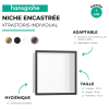 Niche murale fond blanc HANSGROHE XtraStoris| Batinea