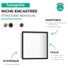 Niche murale fond blanc HANSGROHE XtraStoris| Batinea