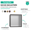 Niche murale fond acier HANSGROHE XtraStoris | Batinea