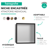 Niche murale fond acier HANSGROHE XtraStoris | Batinea