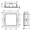 Niche murale fond acier HANSGROHE XtraStoris | Batinea