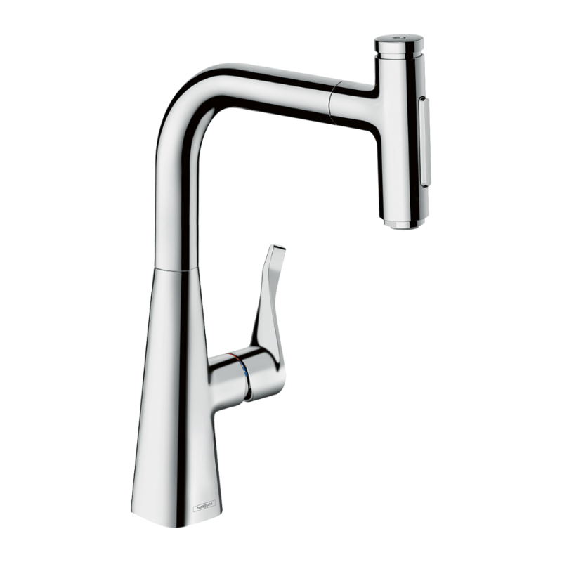 Mitigeur de cuisine HANSGROHE 240 avec douchette extractible chromé 73822000 | Batinea