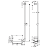 Barre de douche PMR HANSGROHE Unica 110 cm chromé |Batinea