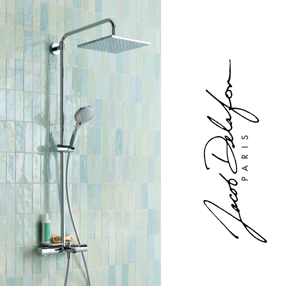 Colonne bain douche thermotastique JACOB DELAFON July+ chromé