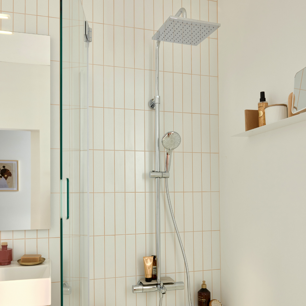 Colonne bain douche thermotastique JACOB DELAFON July+ chromé