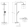Colonne bain douche thermotastique JACOB DELAFON July+ chromé