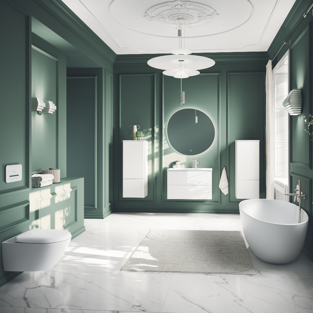 Ambiance 3 Baignoire ilot VILLEROY ET BOCH Antao quaryl blanc