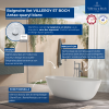 Points forts Baignoire ilot VILLEROY ET BOCH Antao quaryl blanc