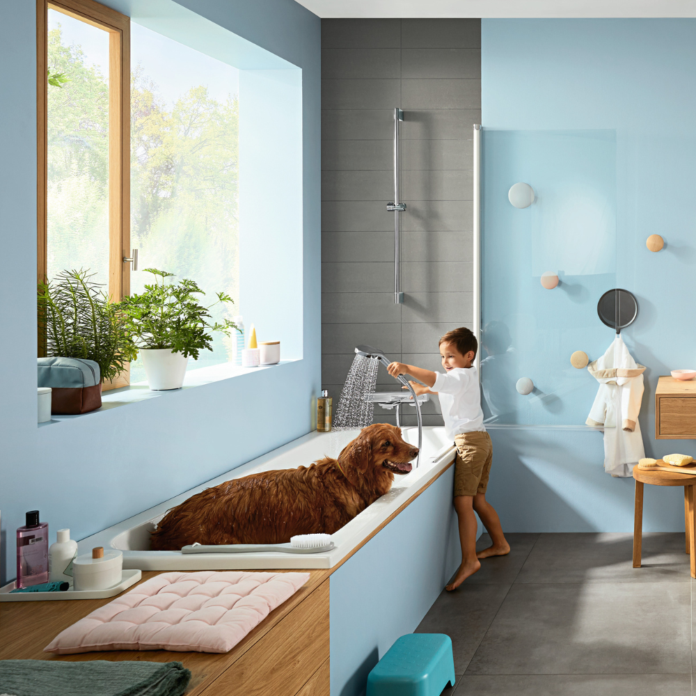 Douchette 3 jets HANSGROHE Croma Select S 130 EcoSmart 9l/min Blanc Chromé 26801400