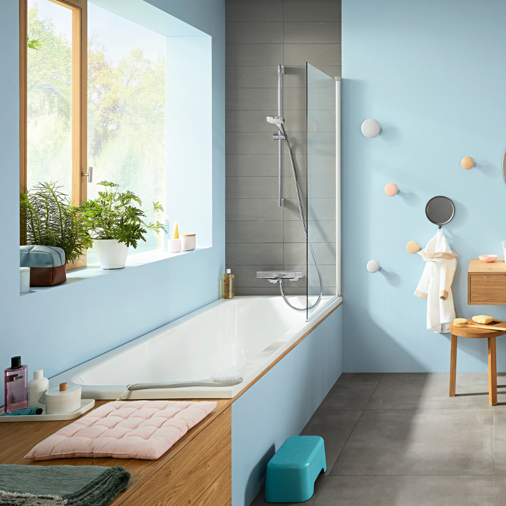 Douchette 3 jets HANSGROHE Croma Select S 130 EcoSmart 9l/min Blanc Chromé 26801400
