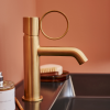 Mitigeur lavabo bas JACOB DELAFON Vivienne laiton brossé