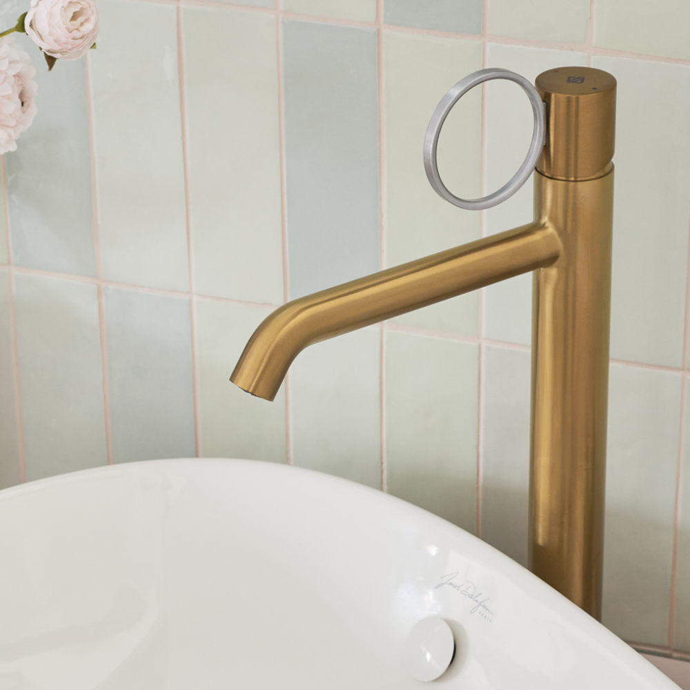 Mitigeur lavabo haut JACOB DELAFON Vivienne laiton brossé