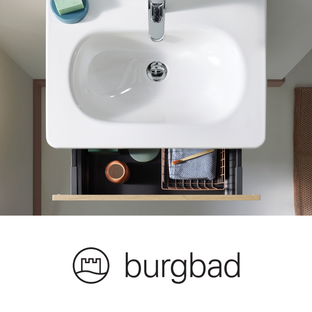 Pack meuble de salle de bain simple vasque BURGBAD Joline + colonne salle de bain