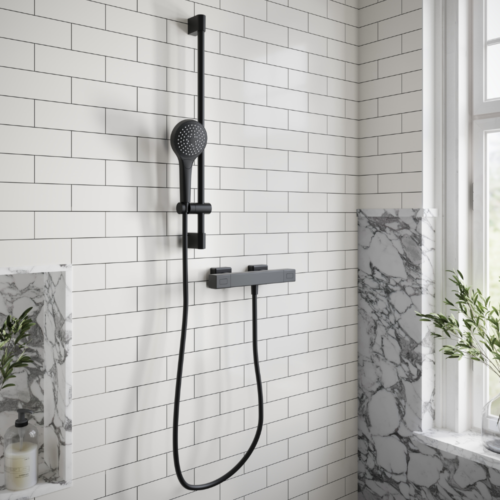 Mitigeur douche thermostatique VILLEROY ET BOCH Universal rectangle photo ambiance
