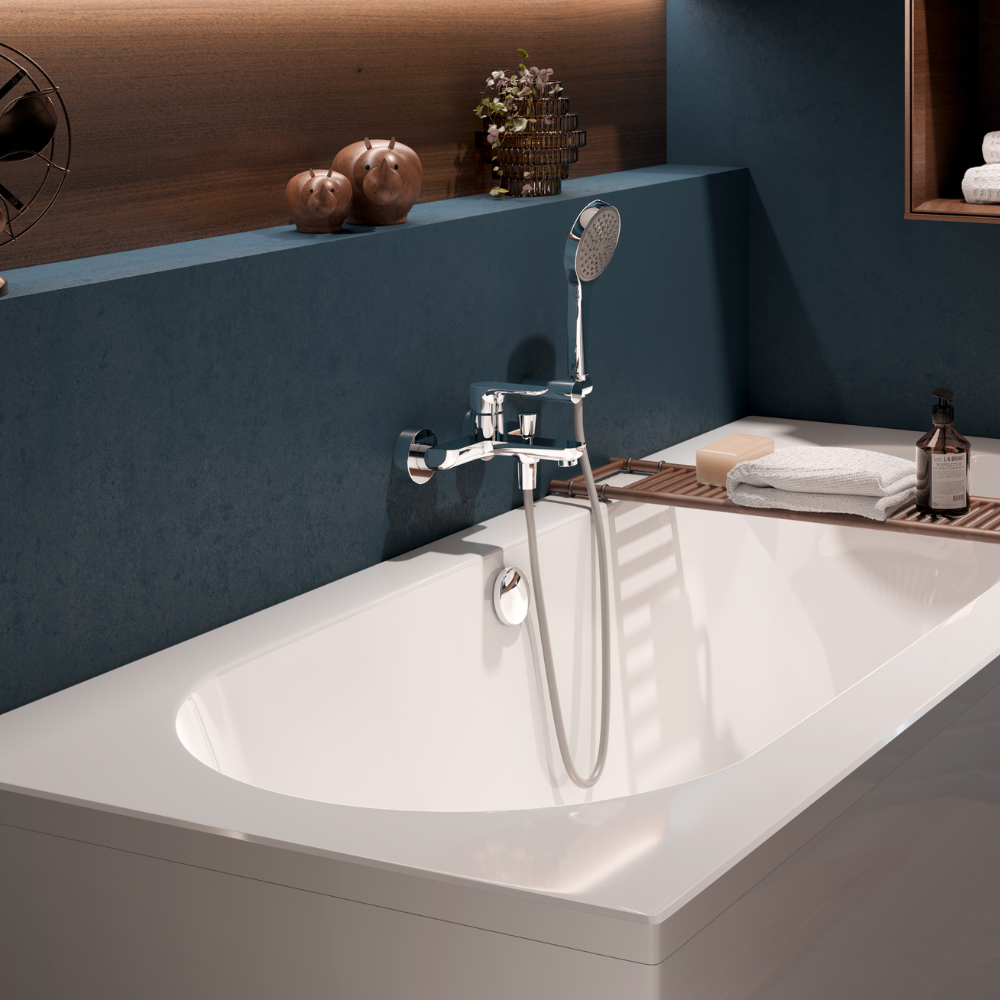 Mitigeur baignoire mécanique VILLEROY ET BOCH O novo Chrome photo d'ambiance