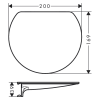 Schéma Tablette HANSGROHE Wallstoris Planet Edition Sable