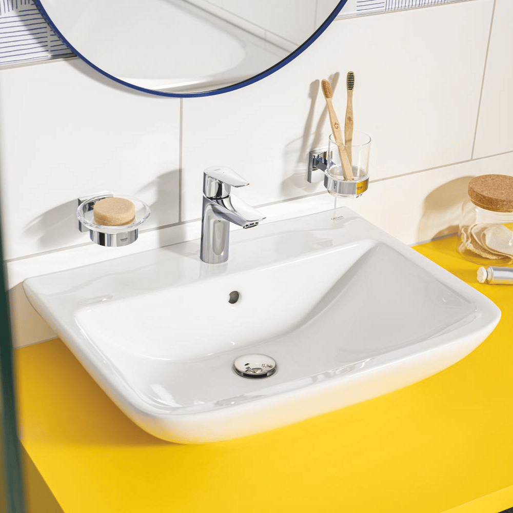 Lot de 2 mitigeurs lavabo GROHE Start taille S avec vidage Push-Open in situ