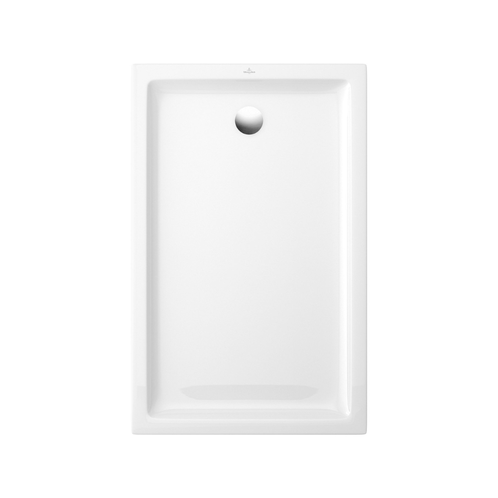 Receveur de douche antidérapant 100 x 80 VILLEROY ET BOCH O.Novo Plus céramique blanc
