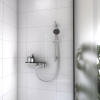Pommeau de douche HANSGROHE Pulsify Select 105 EcoSmart 3 jets flexible et barre |Batinea