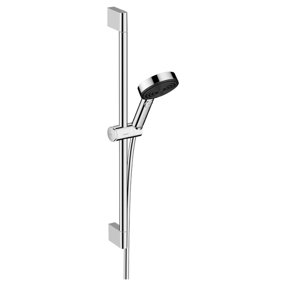 Pommeau de douche HANSGROHE Pulsify Select 105 3 jets flexible et barre | Batinea