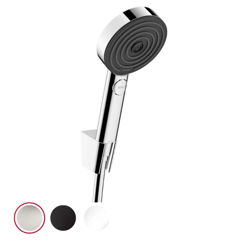Pommeau de douche HANSGROHE Pulsify Select 105 3 jets support et flexible