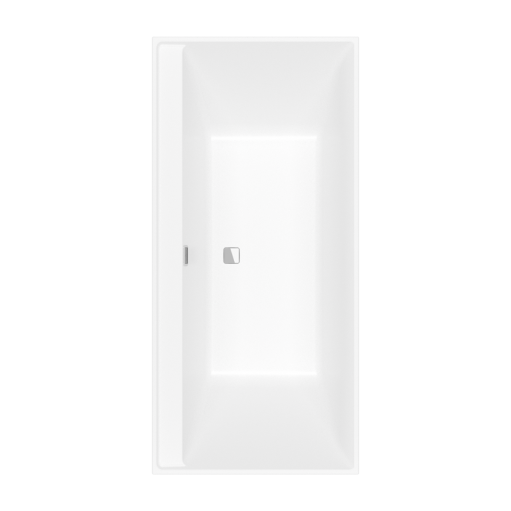 Baignoire droite VILLEROY ET BOCH Collaro acrylique blanc mat