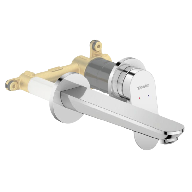 Mitigeur lavabo encastré DURAVIT Wave chromé brillant + corps encastré