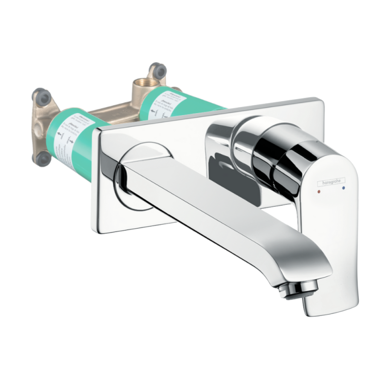Mitigeur lavabo encastré mécanique Hansgrohe Metris 225 mm + corps encastré