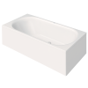 Baignoire droite DURAVIT D-Neo vidage centré
