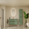 Colonne VITRA Sento Round 2 portes Vert mat version droite in situ
