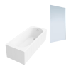 Baignoire droite VILLEROY & BOCH O.Novo + Pare bain AURYS Mist 1 chromé version droite largeur