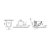 Pack WC suspendu compact VITRA Sento + bâti autoportant V-Fix Core + Plaque Round | Batinea