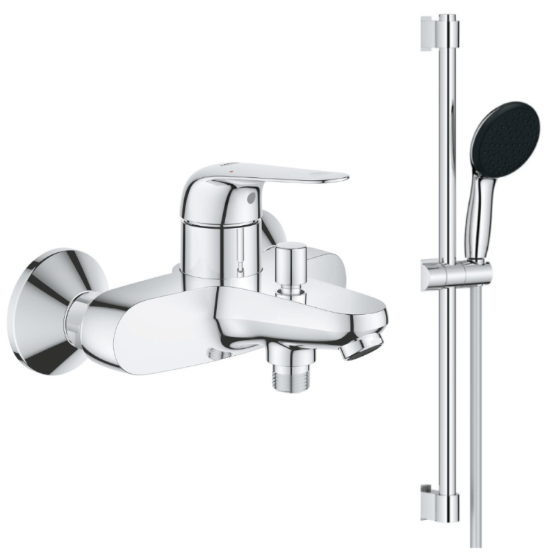 Mitigeur bain mécanique GROHE Swift avec ensemble de douche GROHE Vitalio Start
