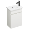 Meuble WC lave-mains BURGBAD Joline chêne ou blanc mat