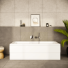 Baignoire droite VitrA Neon + pare bain Aurys Mist1| Batinea