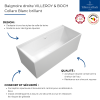 Points forts Baignoire droite VILLEROY ET BOCH Collaro blanc brillant
