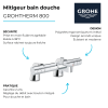 points forts du mitigeur thermostatique GROHE Grohtherm 800