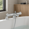 Pack mitigeur thermostatique BD GROHE Grohtherm 800 avec colonnettes + Douchette 1 jet Vitalio Get Stick + Flexible 1750 mm| Bat