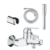 Pack mitigeur mécanique GROHE Swift + Douchette 1 jet GROHE Get Stick + Flexible1750 mm et support