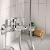 Pack mitigeur mécanique GROHE Swift + Douchette 2 jets GROHE Vitalio Start 110 + Flexible1750 mm et support in situ