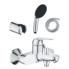 Pack mitigeur mécanique GROHE Swift + Douchette 2 jets GROHE Vitalio Start 110 + Flexible1750 mm et support