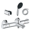 Pack mitigeur thermostatique GROHE Grotherm 800  + Douchette 2 jets GROHE Vitalio Start 110 + Flexible1750 mm et support