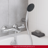 Pack mitigeur thermostatique GROHE Grotherm 800  + Douchette 2 jets + Flexible1750 mm et support | Batinea
