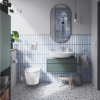 Pack WC suspendu sans bride GROHE Start Round Ceramic  + abattant frein de chute + Bâti-support autoportant + Plaque rapid SL |