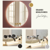 Miroir LED rond 3 trous + mitigeur lavabo encastré JACOB DELAFON Grands Boulevards