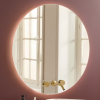 Miroir LED rond 3 trous + mitigeur lavabo encastré JACOB DELAFON Grands Boulevards
