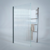Baignoire droite DURAVIT D-Neo vidage centré + Pare bain AURYS Raywall chromé | Batinea