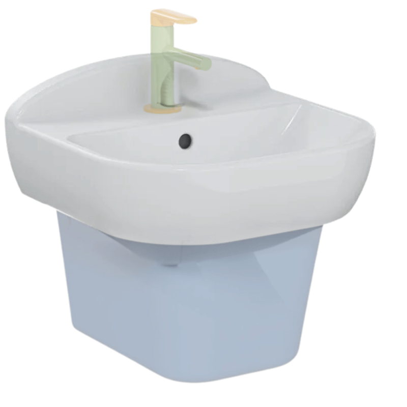 Lavabo pour enfant VITRA Sento Kids 45 cm sans cache siphon ni robinet
