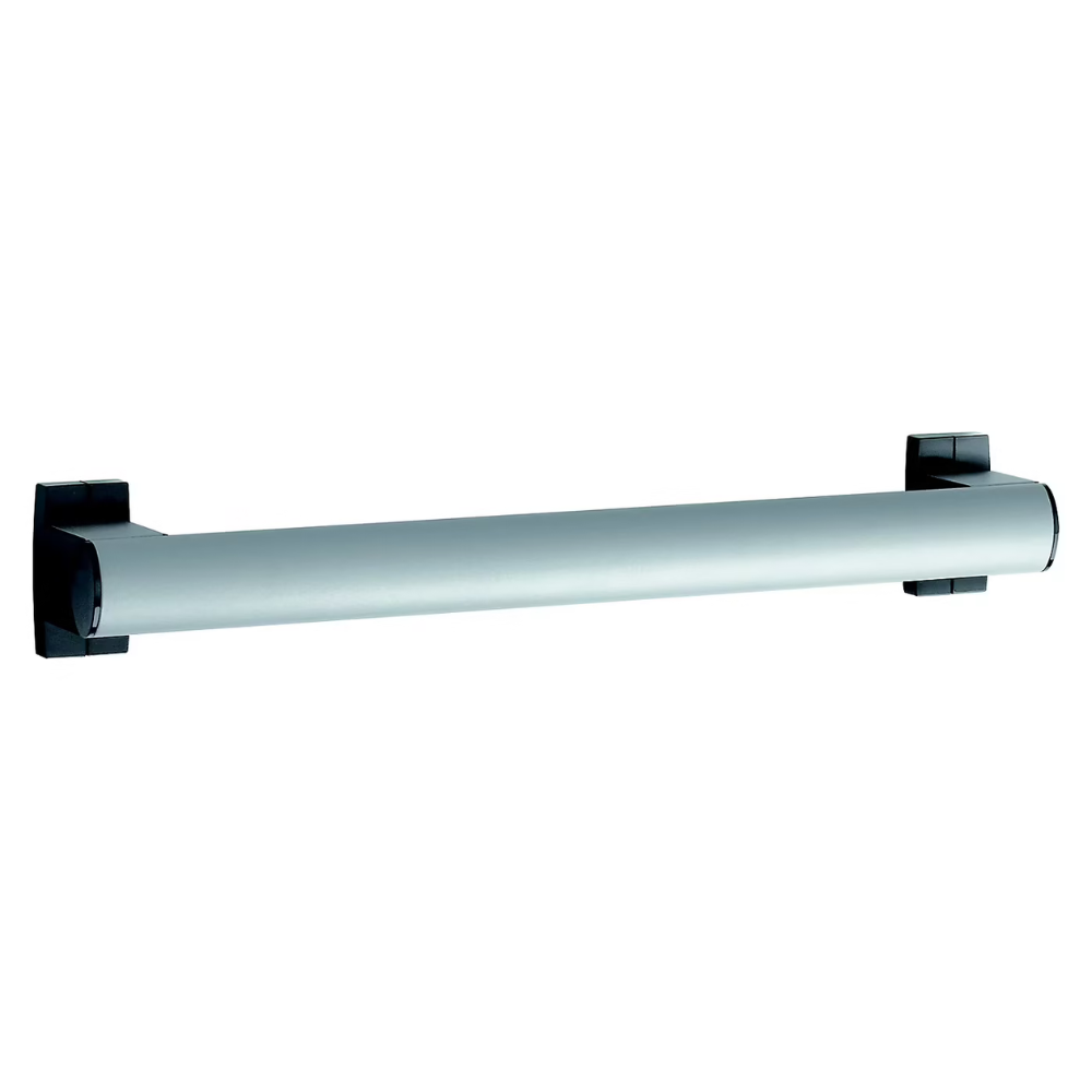 Barre  de maintien droite PMR PELLET Design aluminium époxy gris