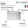 Pack meuble vasque BURGBAD Olena + miroir + colonne